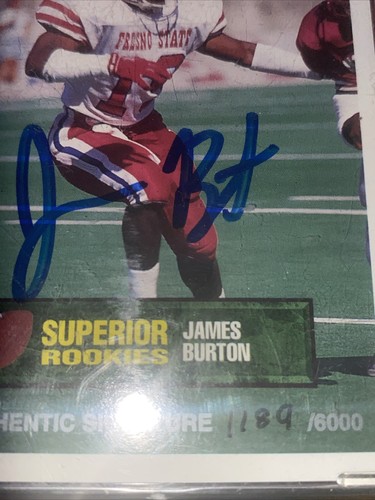 1994 Superior Rookies 1189/6000 James Burton #41 Rookie RC - Picture 2 of 6