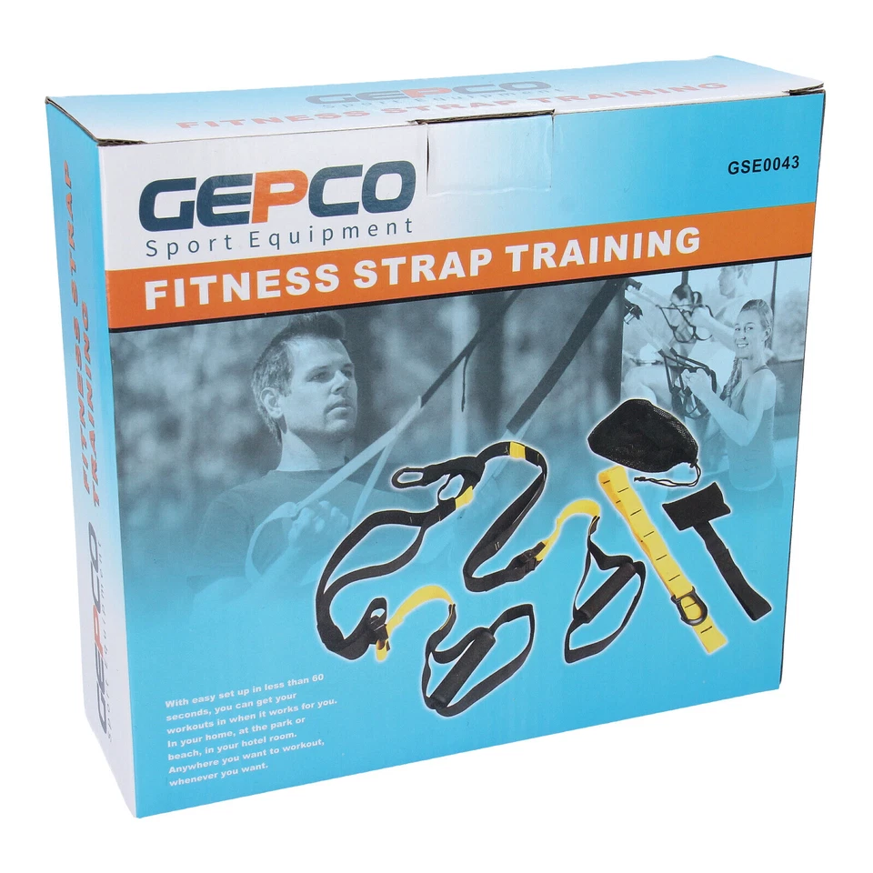 Sangle de Suspension Fitness GYM Musculation Total Résistance Exercice - Photo 3/3