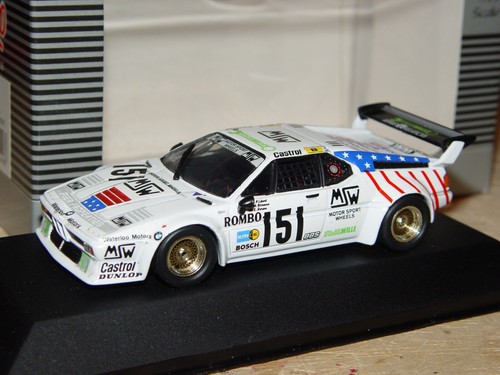 BMW M1 gr.B #151 15e, 1er grB Le Mans 1985 Dören/Birrane/Libert 1/43e Quartz