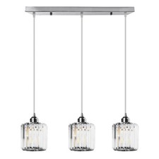 Image of K9 Crystal Pendant Light Ceiling Chandelier E27 Hanging Lamp Dining Room 1/3 Way