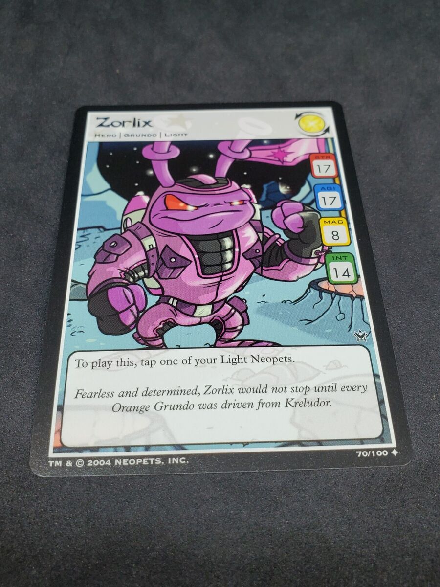 Neopets TCG # 70/100 Zorlix Return of Dr. Sloth Single Card WOTC