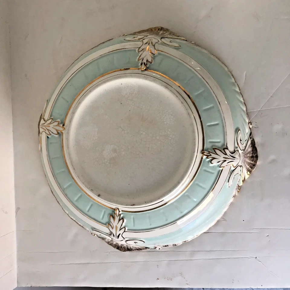 French Country Style Antique Wash bowl 3-Pieces set Robins Egg Blue - Image 4 of 4