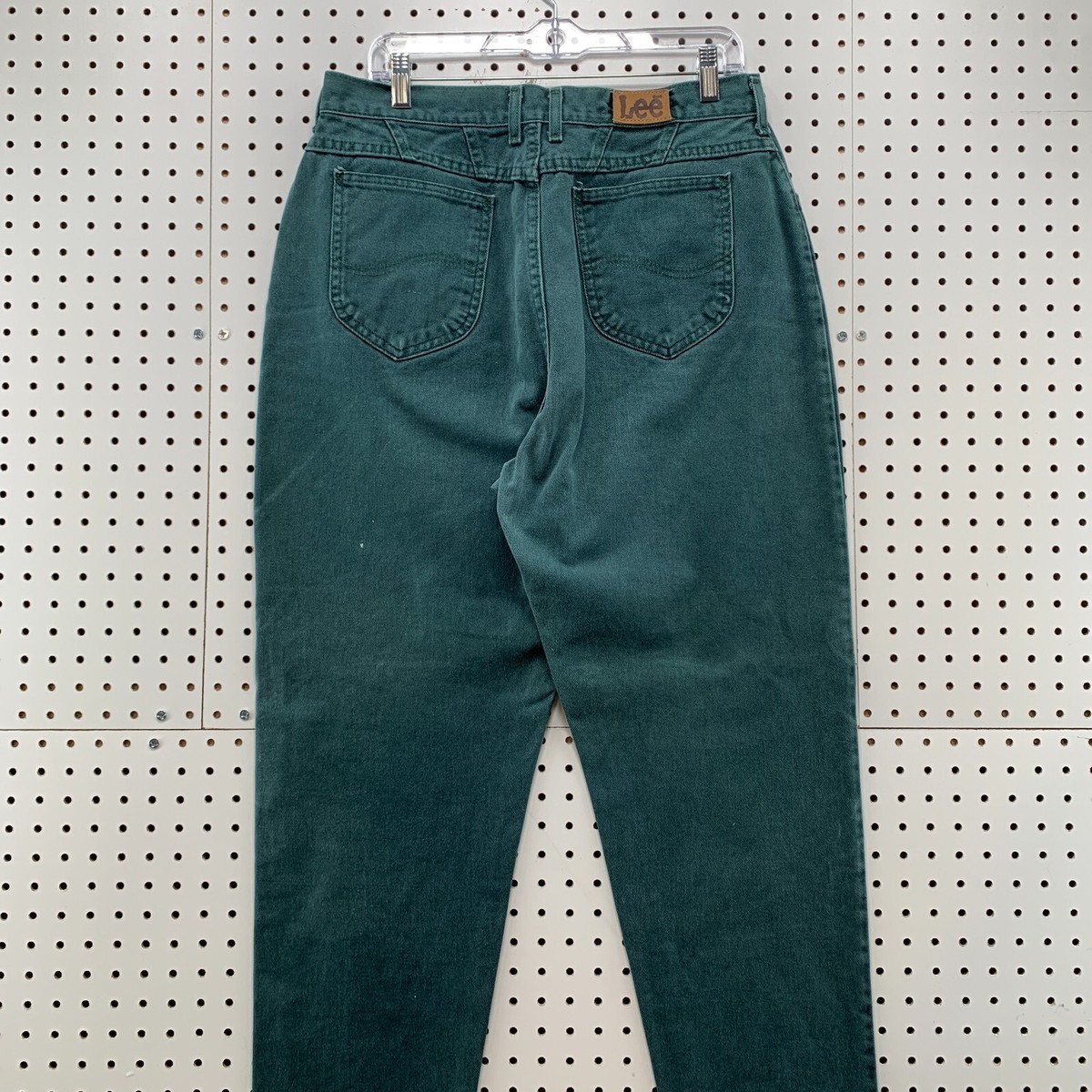 Vintage 90s LEE Green Tapered Denim JEans WOmens SIze Fits 32x29.95 Made  USA | eBay