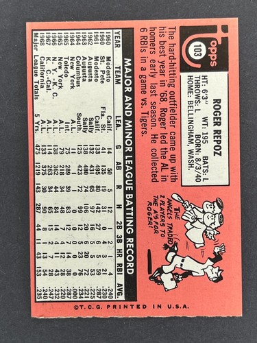 1969 Topps Baseball Finish/Complete Your Set 1-240 - Picture 309 of 443