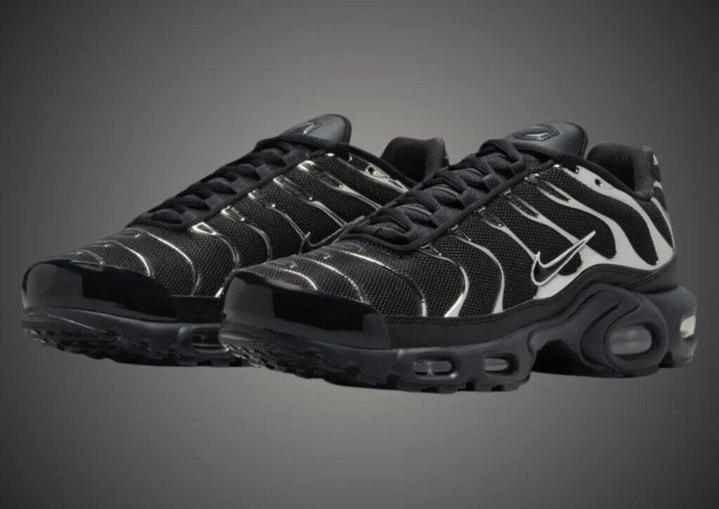 Nike Air Max Plus 'Black/Metallic Silver' | Women Sizes 5 - 12