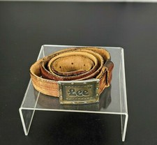 VTG Lee Brand Jeans Belt Buckle NYC USA Advertising Work Wear Collectible Retro