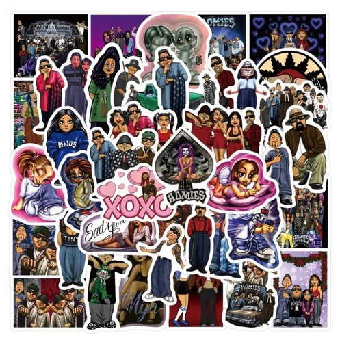 Homies Cholo Oldschool Stickers -60 pcs- Graffiti Chicano Culture Throwback