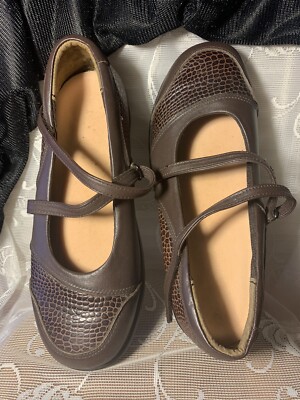Aetrex orthopedic Casual Mary Jane Flat Hook & Loop Close 9 X-wide