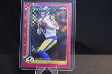 2025 Topps Chrome Matthew Stafford #169 Hot Pink X-Fractor MVP Buy Back
