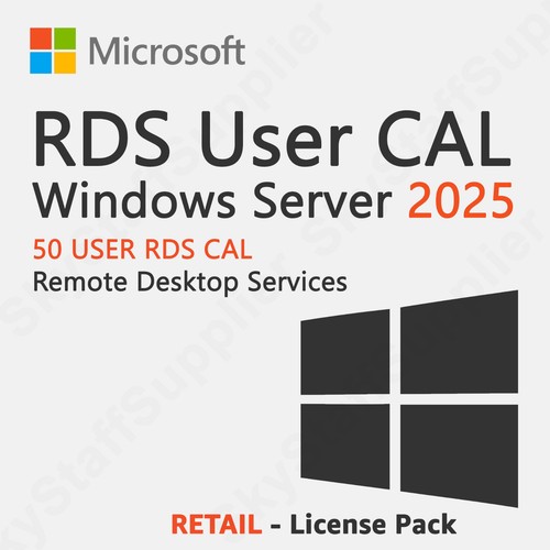 WINDOWS SERVER 2025 RDS [REMOTE DESKTOP SERVICES] 50 USER CAL NEW SEALED - Picture 4 of 17