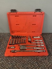 Snap On 22pc 3/8 Drive 6 Point SEA Socket Set Pb17B 222FSP 