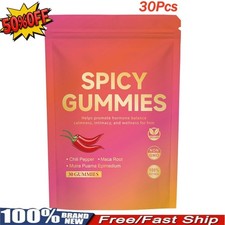 Spicy Cubes Hot Peach Gummies With Chili Pepper, Maca Root And Muira Puama NEW