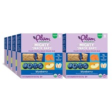 Plum Organics Mighty Snack Bars - Blueberry - 0.67 oz 6 Count Pack of 8