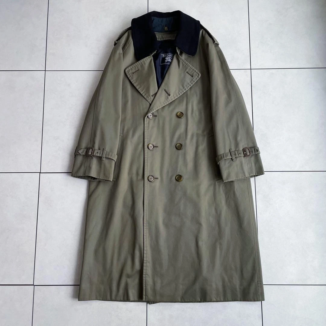 Burberry trench vintage con fodera per colletto m1_0710