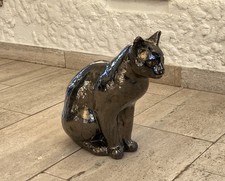 Dachschmuck Keramik-Katze Schwarz, Rupp Keramik