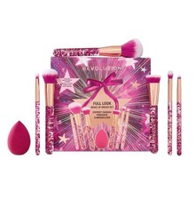 Revolution Beauty Full Look Makeup Brush, 7-Piece Eye, Face & Cheek Makeup Brush