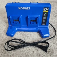 Kobalt 24v Lithium-ion Dual Port Battery Charger KDPC 124-03 Tested And Works