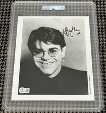 Elton John Signed Autograph 8x10 B&W Photo PSA/DNA Encapsulated