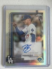 RIVER RYAN 2025 TOPPS CHROME AUTOGRAPH ROOKIE REFRACTOR /499 DODGERS