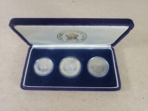 Boutons De Manchette JO Séoul 1988 – Dorés – Boîte Slooc – Vintage – Homme
