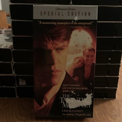 Paramount The Talented Mr. Ripley (VHS, 1999, R, Thriller, NTSC) Damon