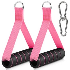2 Pack Exercise Handles for Cable Machine Heavy Duty Gym Resistance Bands