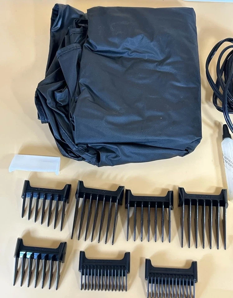 Oster Classic 76 Pro Barber Clipper Set w/ Guards & Cape & bag. Hair Cut. Blade. - Image 2 of 4