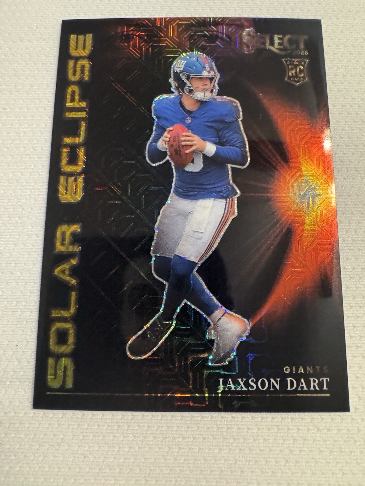 2025 Panini Select Gold Prizm Solar Eclipse Rookie Jaxson Dart #9/10 SUPER RARE