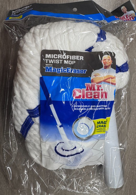 Mr. Clean Magic Eraser Microfiber Twist Mop Refill NEW SEALED
