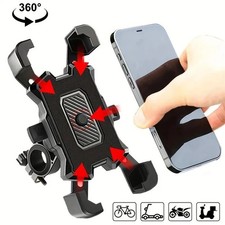 Bicycle Bike Phone Mount Auto Lock 100mph Military Anti-Shake Bike Phone Holder