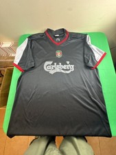 Vintage Liverpool FC Carlsberg Soccer Jersey Black Size XL