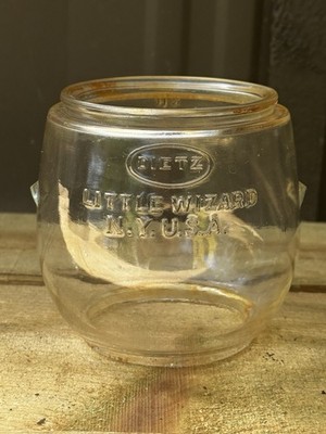 Dietz Little Wizard Lantern Replacement Globe Clear Glass NY USA LOC NOB 3H