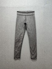 Adidas Women Athletic Pant S Gray Stretch Comfort Elastic Waist Pull On Mid Rise