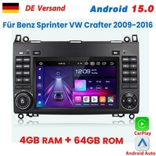Für Mercedes Benz Sprinter VW Crafter 2009-2016 4+64GB Carplay Android Autoradio Für Mercedes Benz Sprinter VW Crafter 2009-2016 4+64GB Carplay Android Autoradio