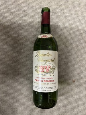 Beaulieu Vineyard - Georges De Latour 1969 - Vintage Wein - leere Flasche