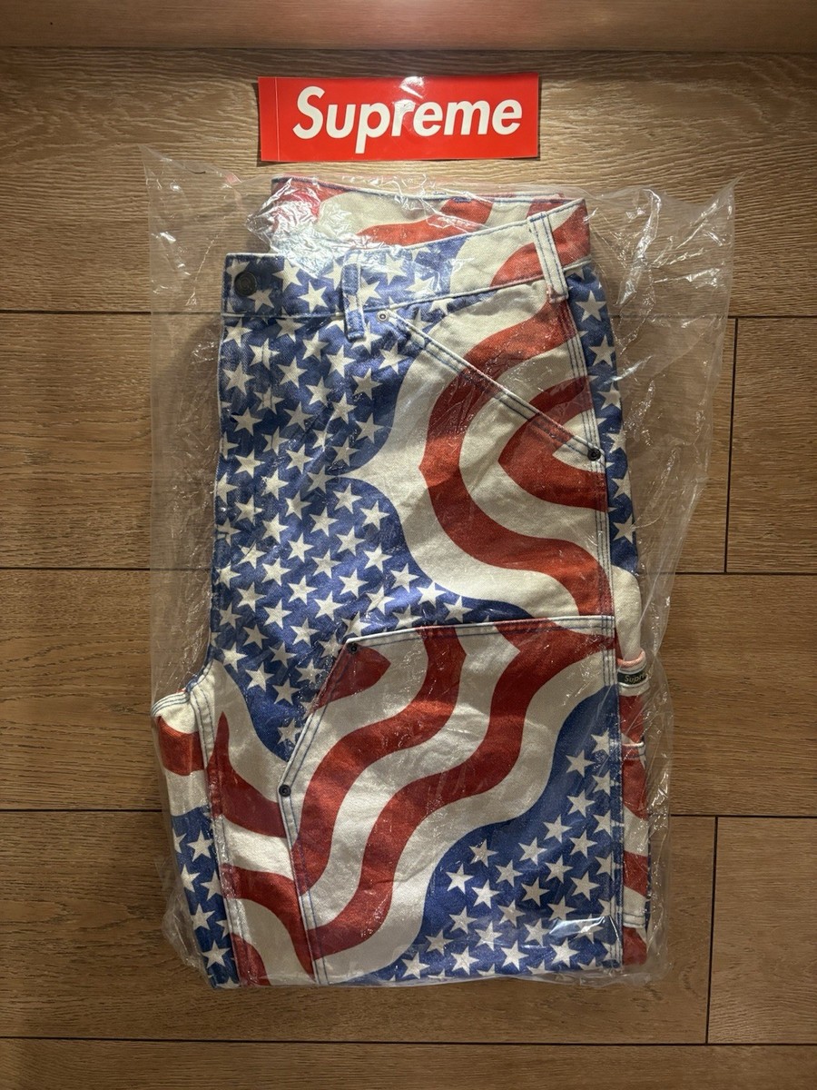 Supreme Flag Double Knee Painter Pant - Size:36 | eBay