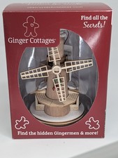 Old World Christmas Ginger Cottages Windmill GC116 80014 Wood Ornament NIB