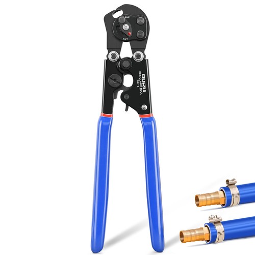 2in1 PEX Crimping Tool Cinch Remove Combo Ratchet Plumbing Fits 3/8 To 1 Inch