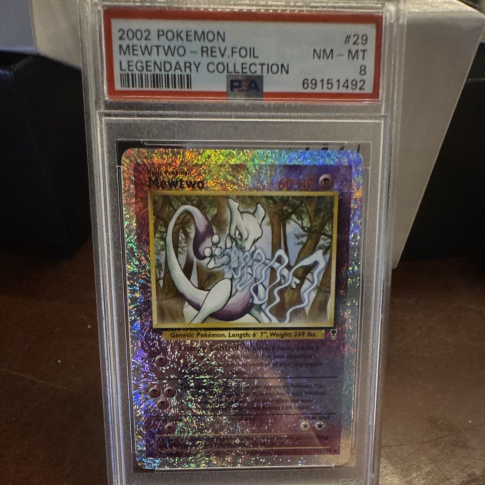 Pokémon Mewtwo Legendary Collection Reverse Holo 29/110 PSA 8 2002