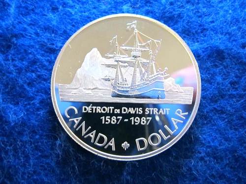 1987 Canada Silver Dollar - Davis Strait - Choice Proof