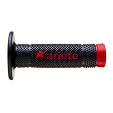 Guidon diamètre 22; 24mm longueur 115mm Offroad couleur noir - rouge (2 pces.)