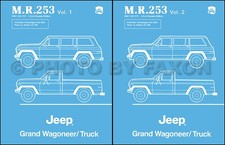 Jeep Truck And Grand Wagoneer Shop Manual 1984 1985 1986 1987 1988 J10 J20
