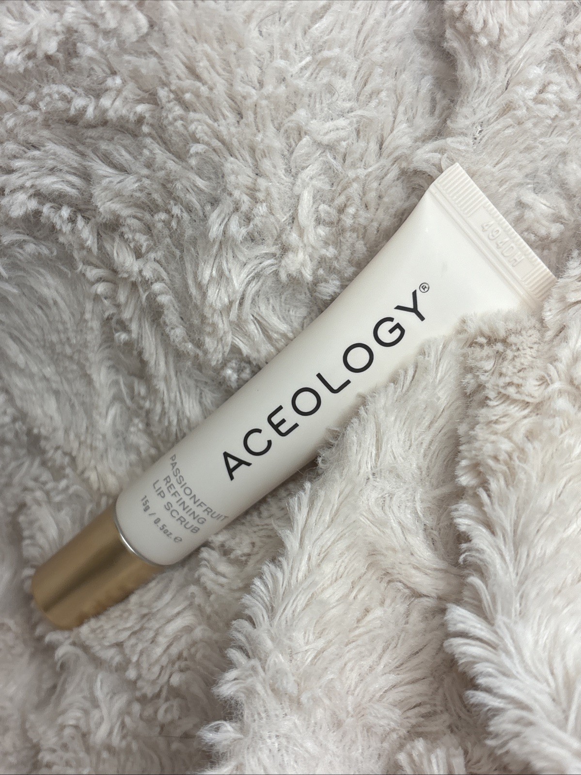 Aceology Passionfruit Refining Lip Scrub 0.5 oz/15g Sealed New Exp 08/21/27