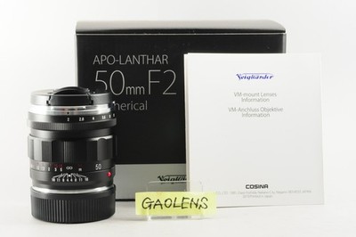 US Stock Voigtlander APO-LANTHAR 50mm F/2 Aspherical VM Leica M Lens New