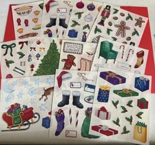 Creative Memories Lot of 2 Stickers 4" x 5", Christmas, Holiday, Santa, U Choose