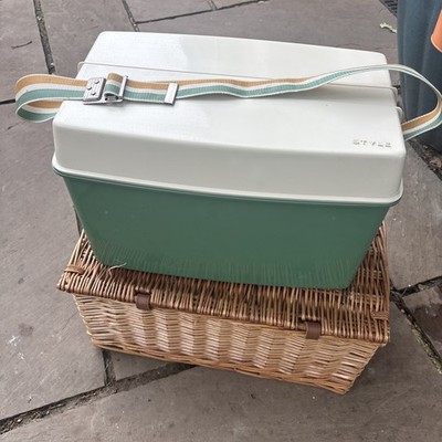 Vintage Curver Kühlbox Retro 80er 90er blau & lila Picknick Kühlbox 4x Gio Style
