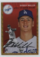 2023 Chrome Platinum Anniversary Gold Wave Refractor 11/50 Bobby Miller #26 0s07