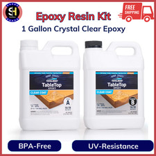 TotalBoat Table Top Epoxy Resin Kit - 1 Gallon Crystal Clear Epoxy W/ High Gloss
