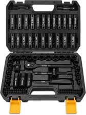 ELEAD 3/8" Drive Impact Socket Set, 96-Piece Deep & Shallow Socket Set Metric an