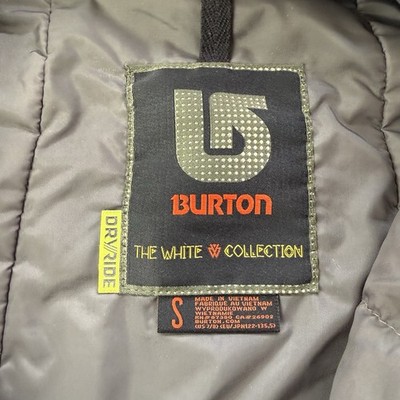 Burton The White Collection Ski Snowboard Jacket DryRide Black